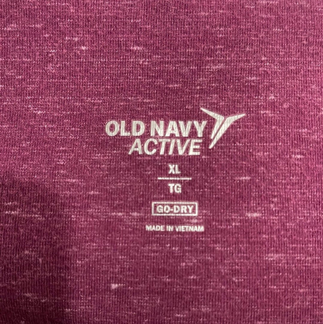 “Old Navy” Pink Active Leggings w/ Calf Design (XL)
