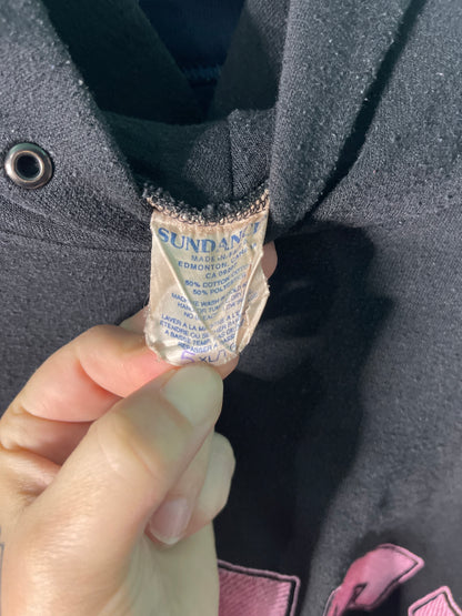 Black w/ Pink FATTY Embroidered Hoodie