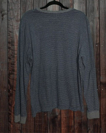 Grey Stripped Long Sleeved Jumper