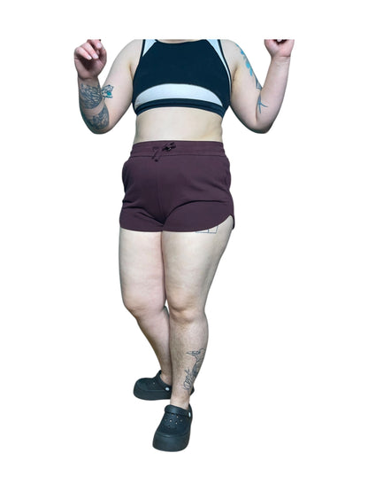 Burgundy Short Shorts