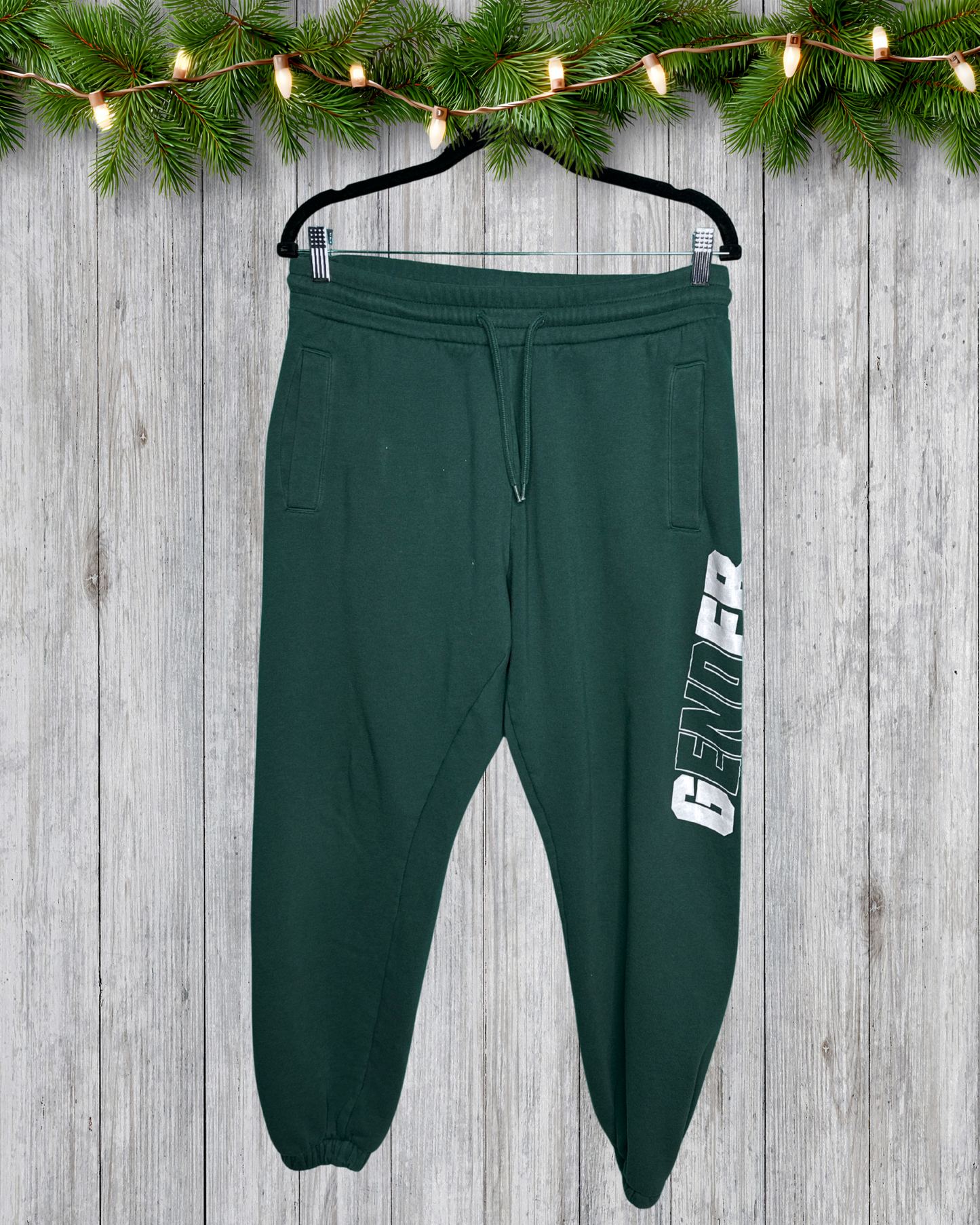 Green "Gender" Sweatpants