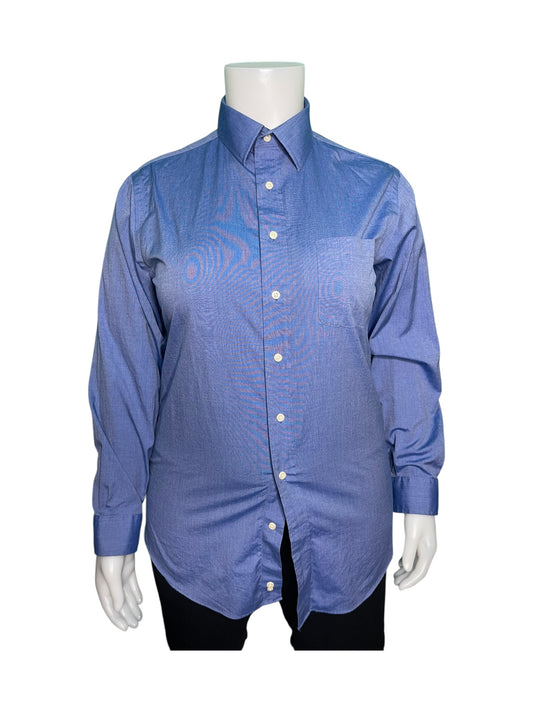 Blue Long Sleeved Button up Shirt