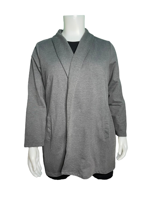 Grey Long Sleeved Cardigan