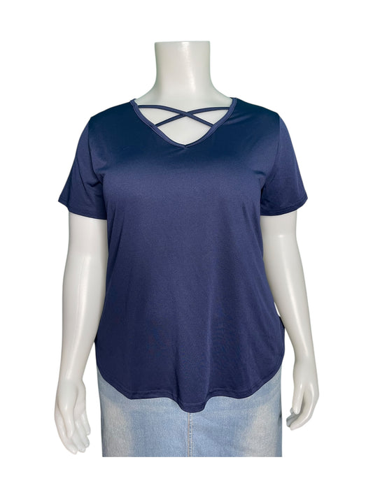 Navy Blue Short Sleeved T-Shirt