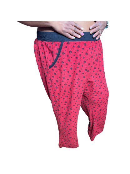 Red Star Patterned PJ Bottoms