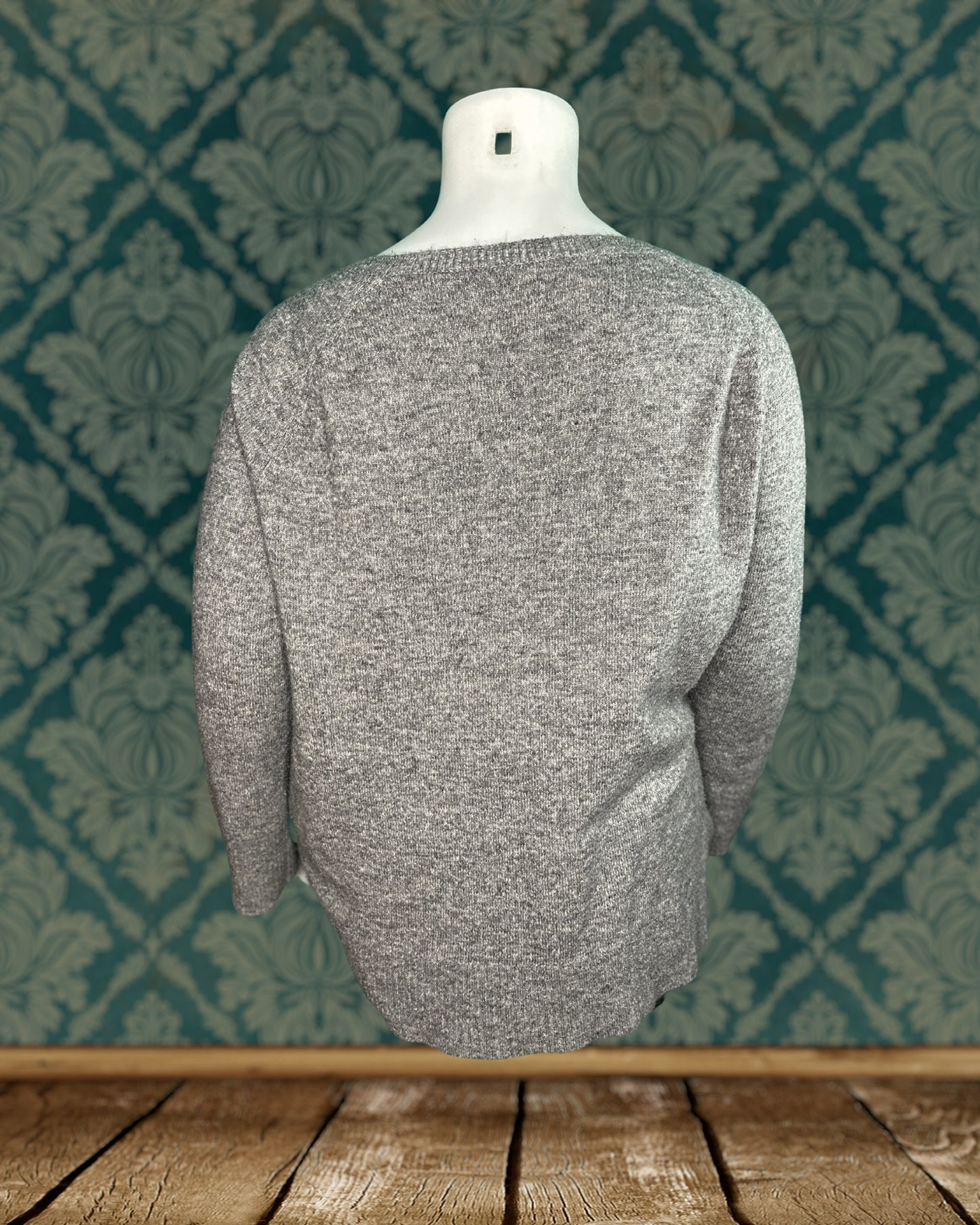 Grey & White Polar Bear Knit Jumper