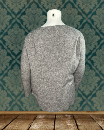 Grey & White Polar Bear Knit Jumper