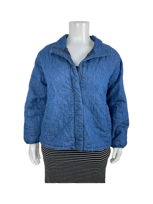 Blue Denim Quilt Style Jacket (XXL)