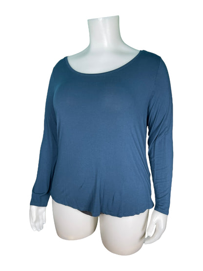 Blue Long Sleeve Crewneck Shirt