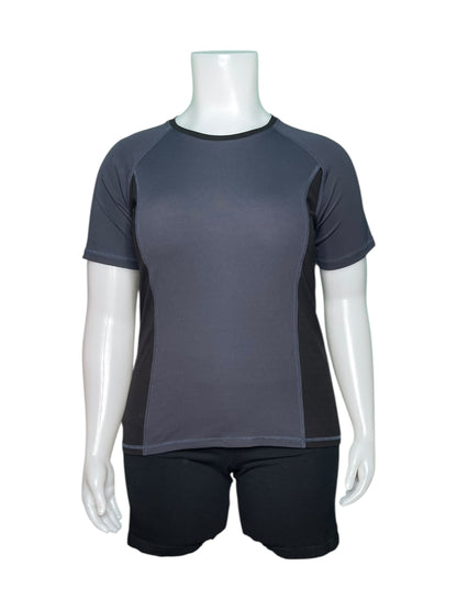 Grey and Black Short Sleeved T-Shirt