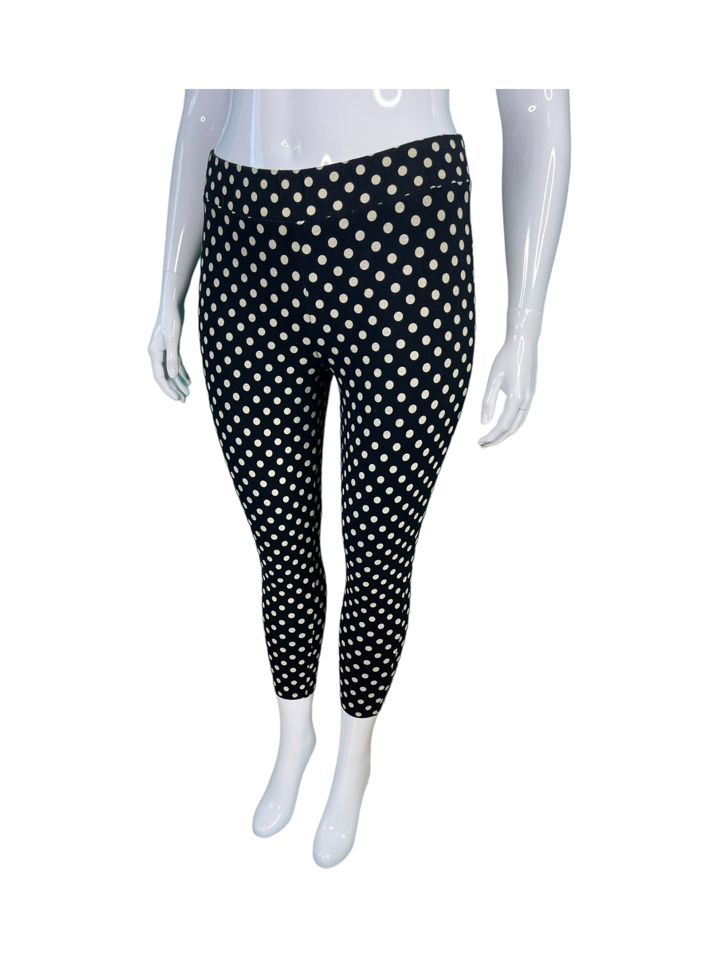 Black & White Polka Dot Leggings