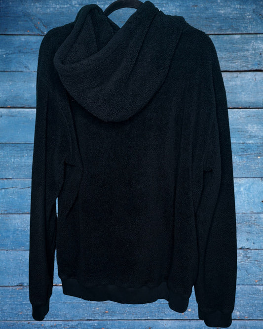 Black Fuzzy Hoodie