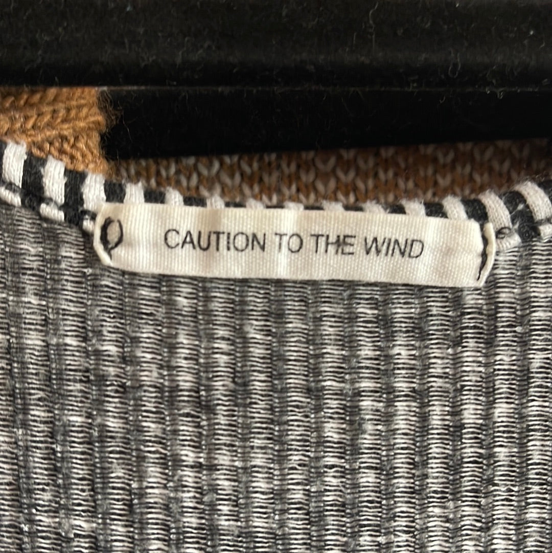 “Caution to the Wind” Black & White Striped Jumpsuit