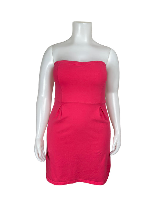 “Old Navy”  Bright Pink Strapless Dress (XL)