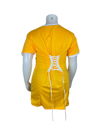 Yellow Indiana Basketball Dress