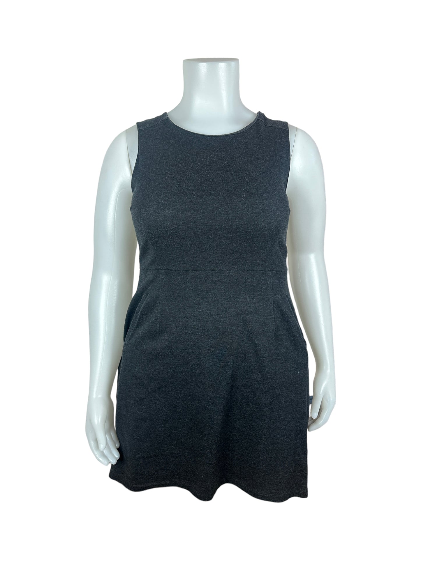 Dark Grey Sleeveless Mini  Dress