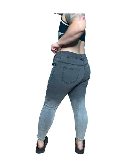 Dark Grey to Light Grey Ombre Jeans