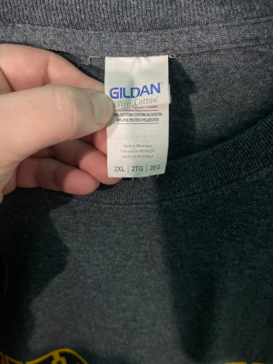 Grey “RAND LPH” Graphic T-Shirt