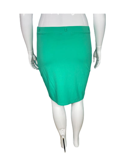 Teal Green Fitted Skirt