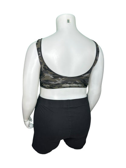 Green Army Print Bralette