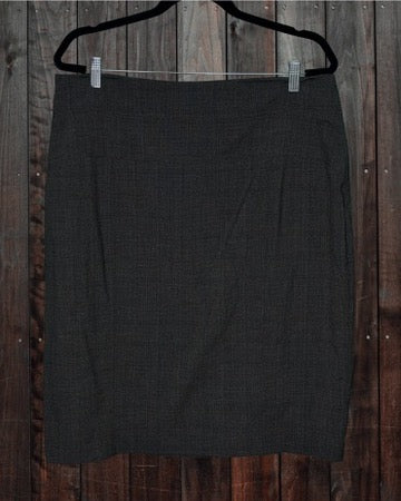 Grey Business Casual Pencil Skirt