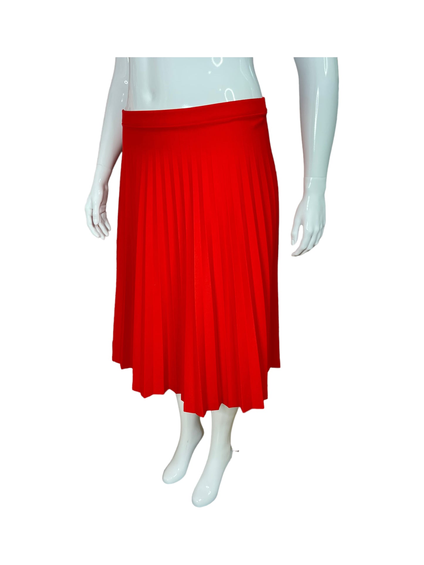 “Tan Jay” Vintage Red Pleated Skirt