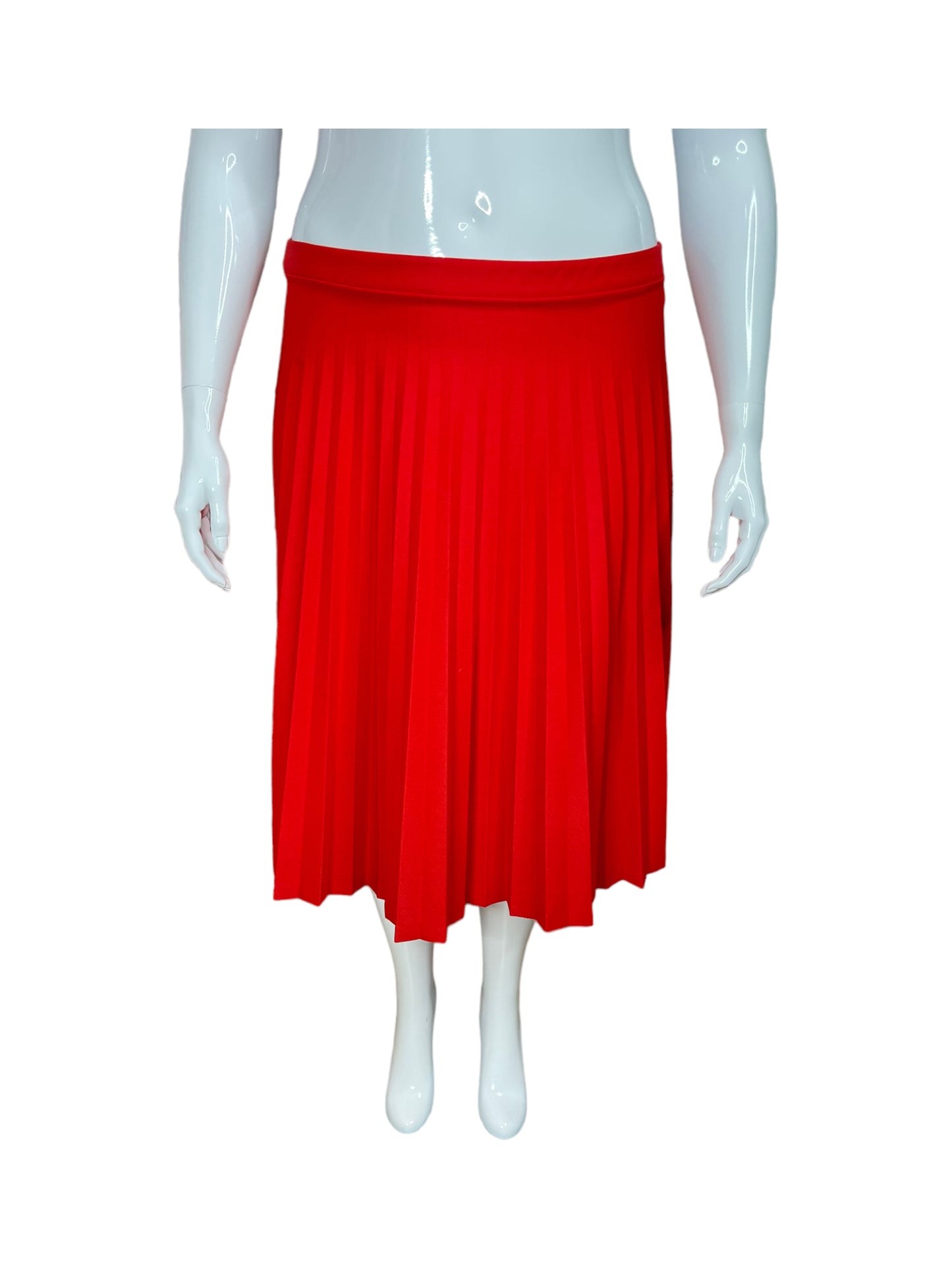 “Tan Jay” Vintage Red Pleated Skirt