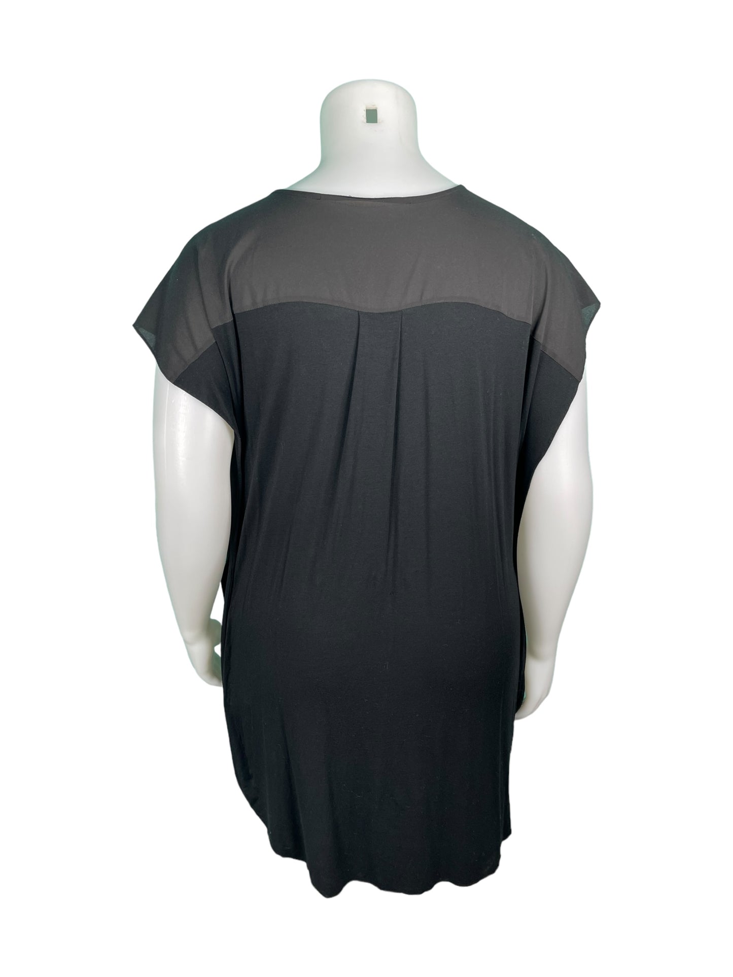 Black Cap Sleeves Dress