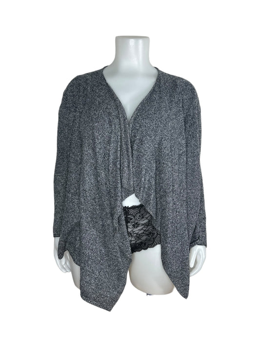 “Barefoot Dreams” Grey Long Sleeve Waterfall Cardigan (L/XL)