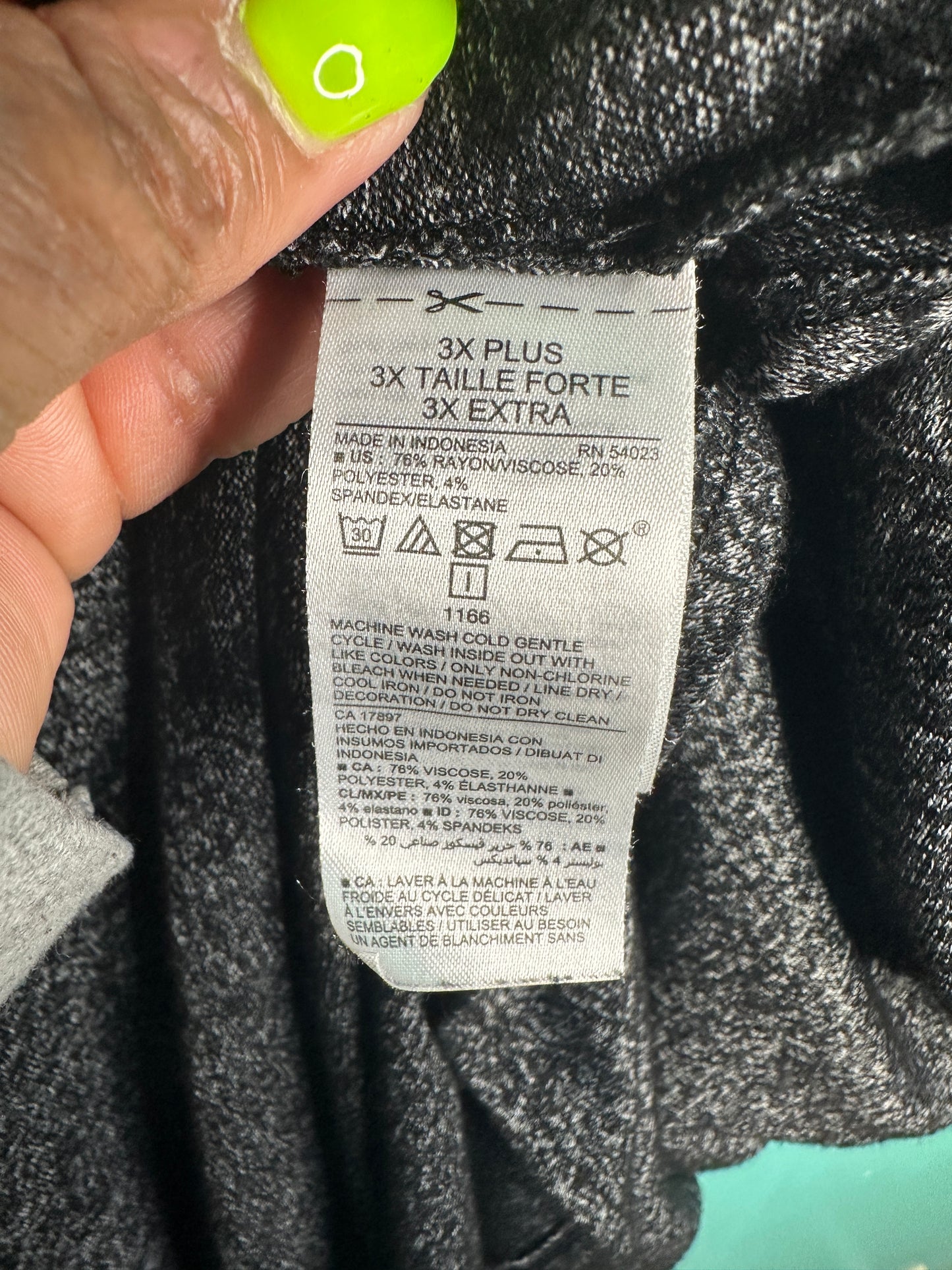 Black Salt & Pepper V-Neck T-Shirt