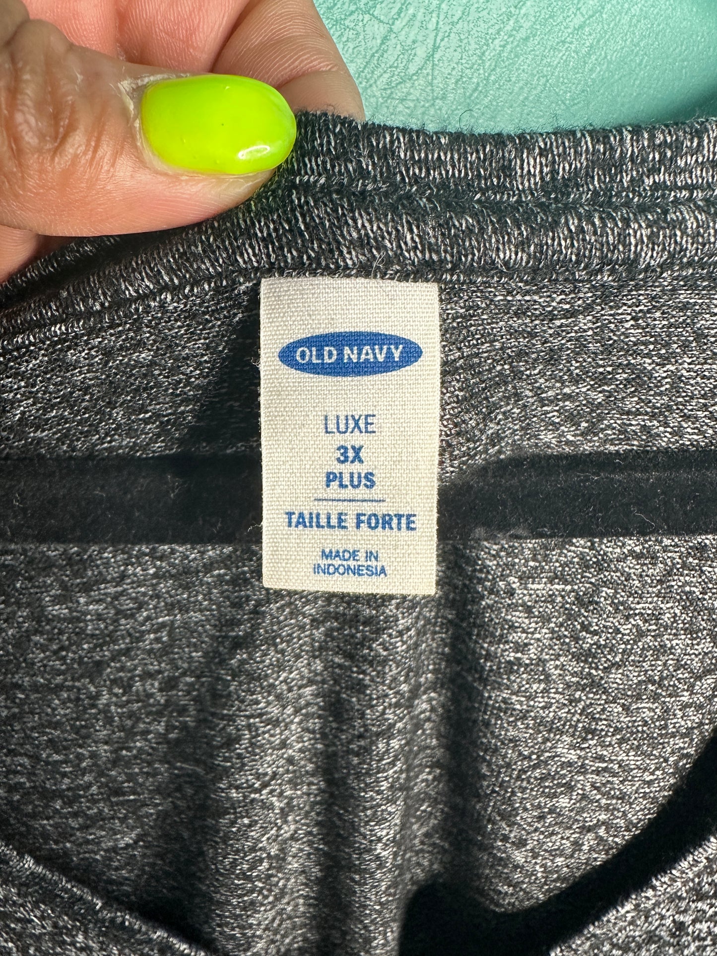 Black Salt & Pepper V-Neck T-Shirt