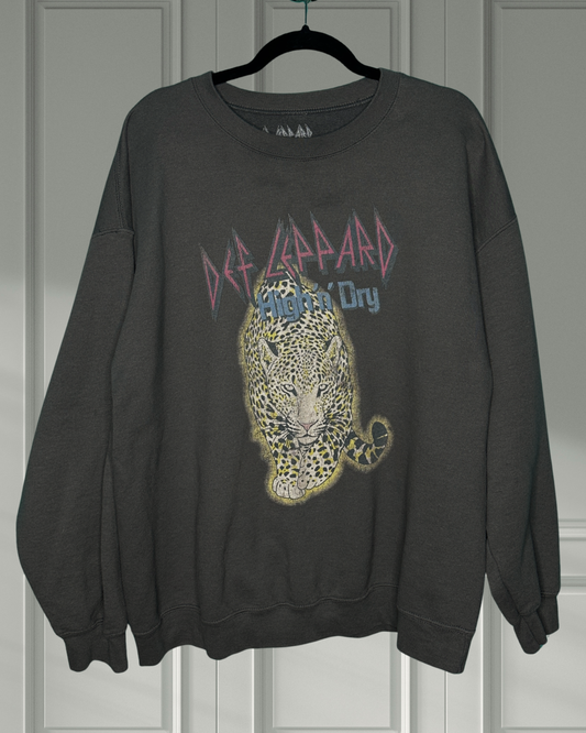 Grey Def Leppard Graphic Sweatshirt
