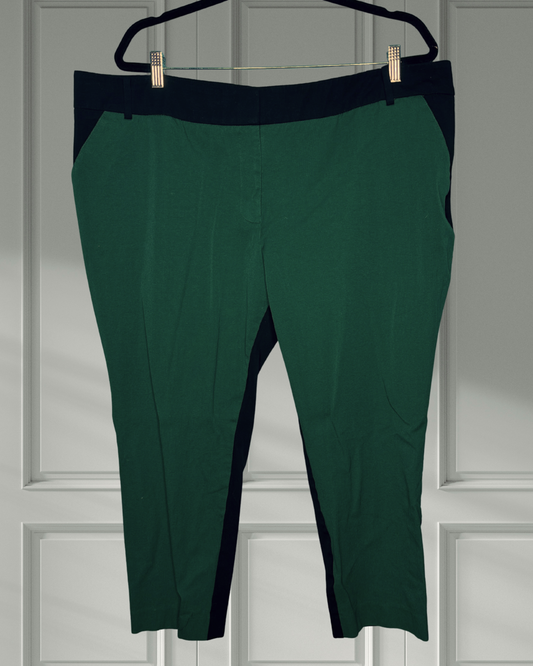 Black & Green Dress Pants