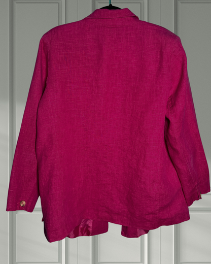 Fushia Linen Jacket