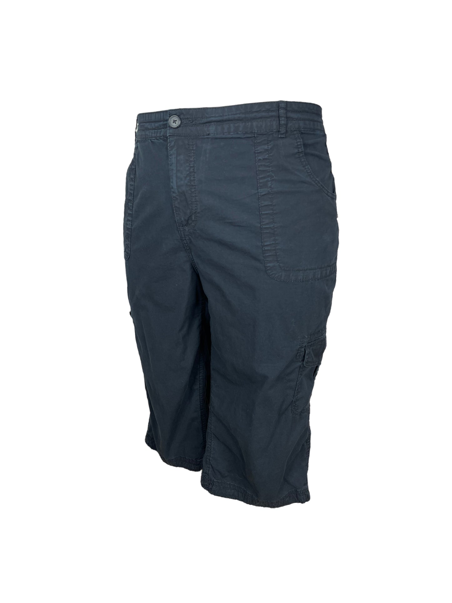 Black Cargo Pants Capri