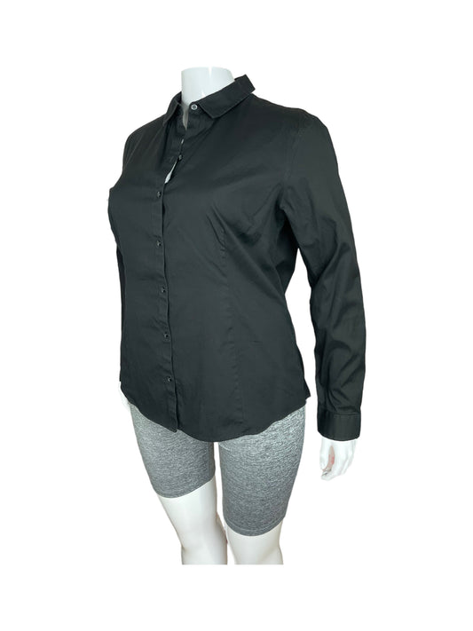 “Eddie Bower” Black Button Up Shirt (XL)
