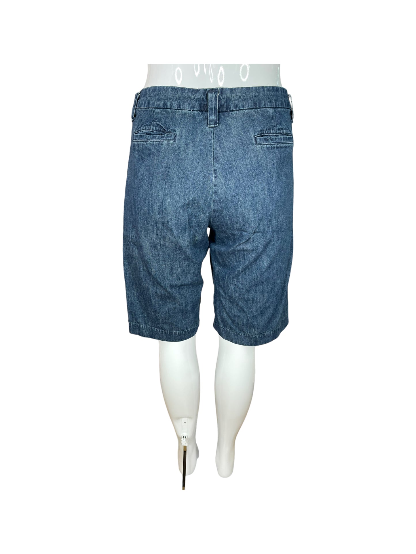 "Lee" Knee-length Blue Jean Shorts (16 medium)