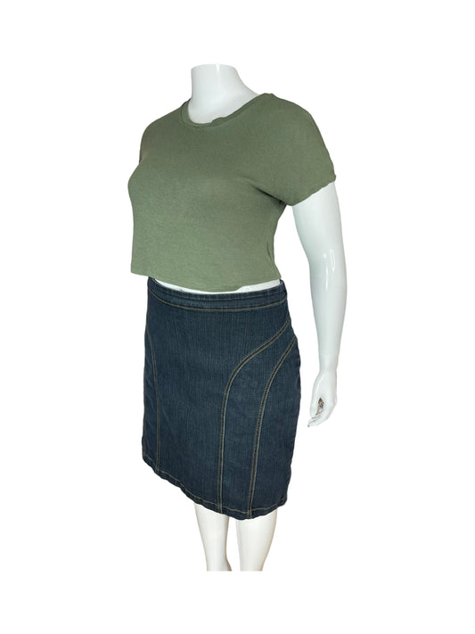 “Ardene” Green Crop Top Shirt (XL)