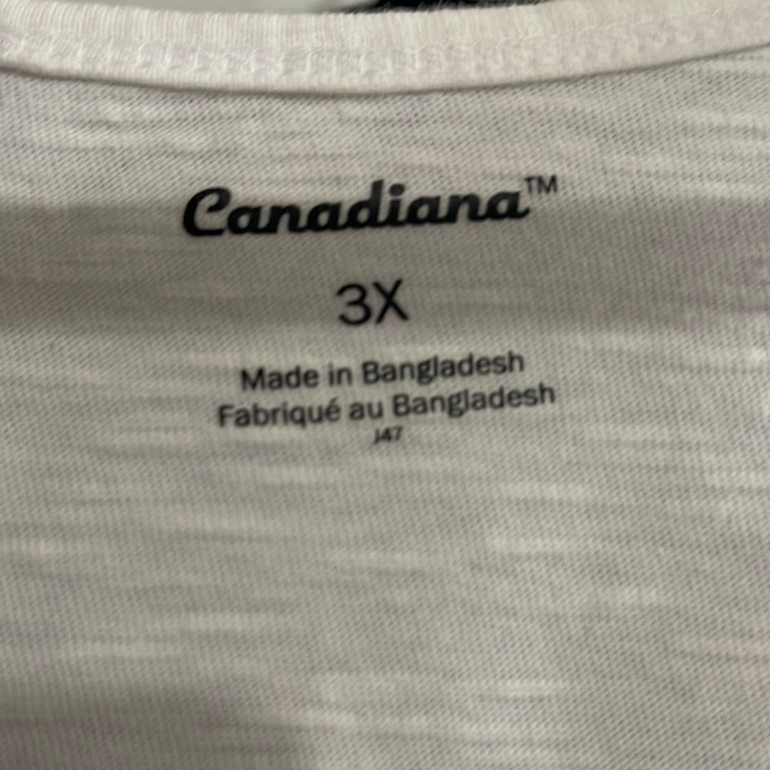 “Canadiana” Canada Graphic Tank Top ‘Canada True North Strong and Free’ (3X)