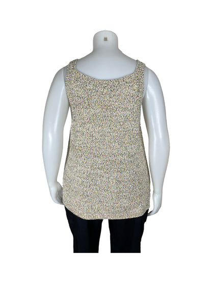 “Ricki’s” Knit Multicoloured Sleeveless Square Neck Tank (XXL)