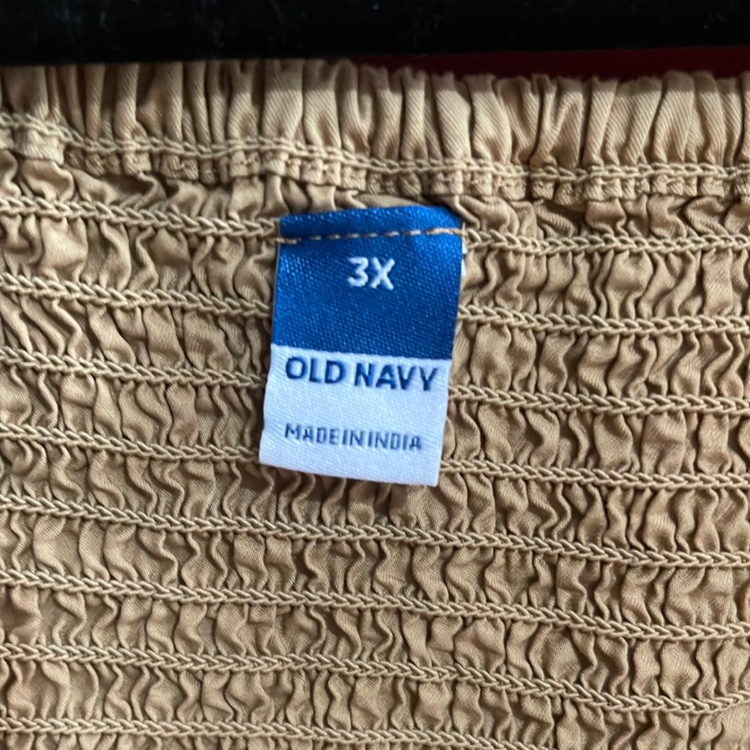 “Old Navy” Gold Wrap Blouse (3X)