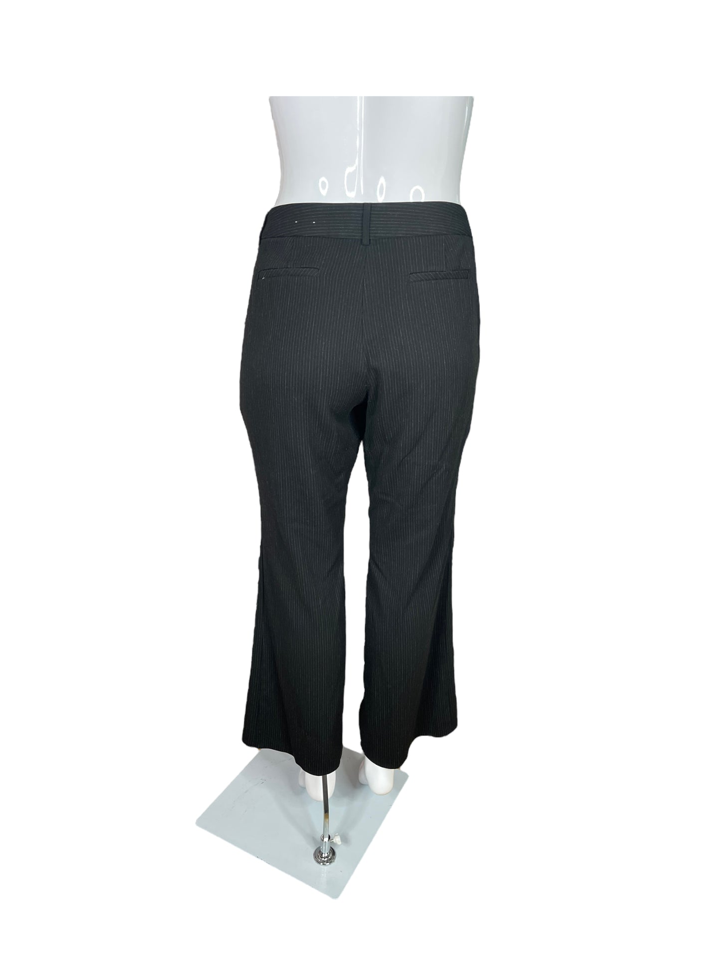 Black Pinstriped Dress Pants