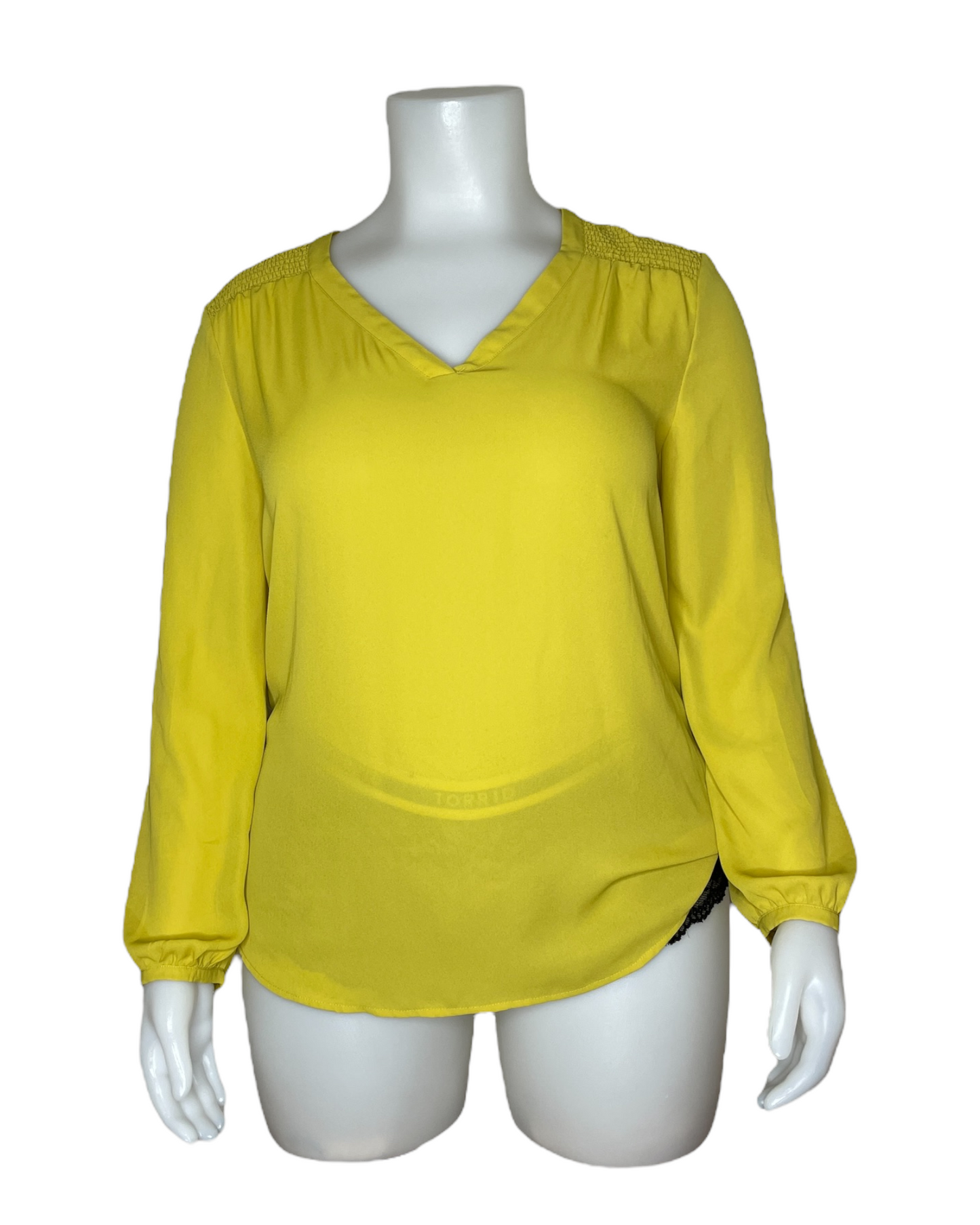 "Le Chateau" Yellow Long-sleeve Shirt (XXL)
