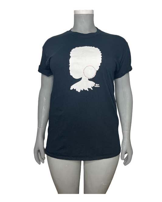 “Gildan” Black “Afro” T-shirt (L)