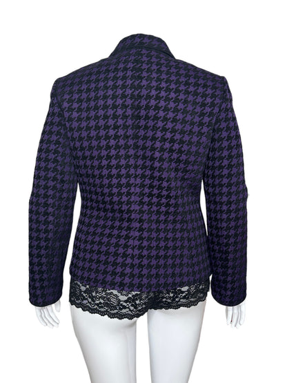 "Tahari" Purple Pattern Blazer (14)